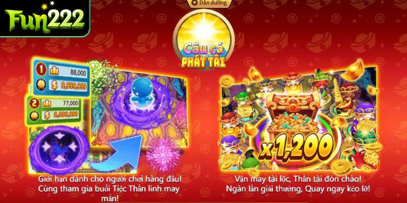 Câu cá là 1 trong những tựa game hot tại Fun222